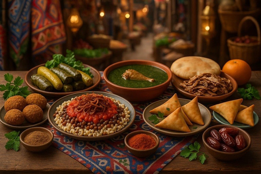 8 plats égyptiennes incontournables à savourer lors de votre voyage, richesse de la cuisine égyptienne grâce à ces plats authentiques et pleins de saveurs