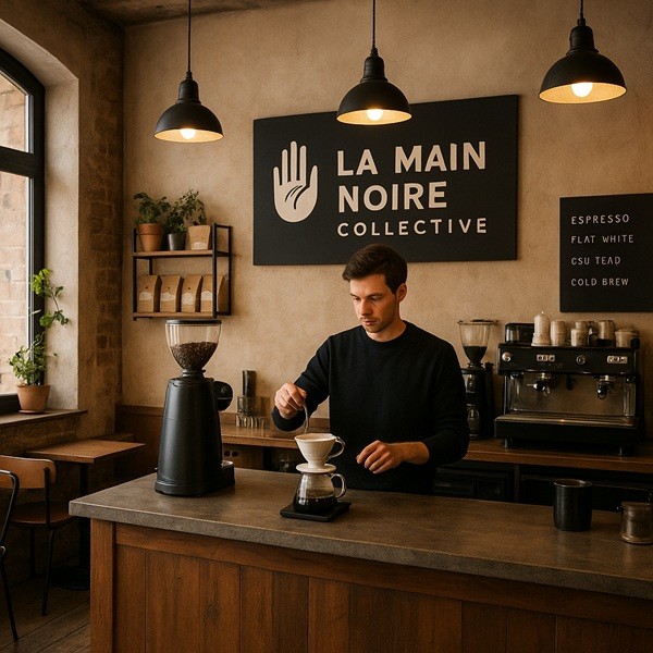 Café La Main Noire Collective coffee shop artisan à Paris