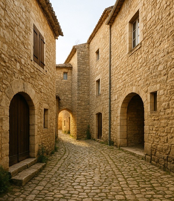 Vogué, perle médiéval Ardèche ruelles de pierre et chateau