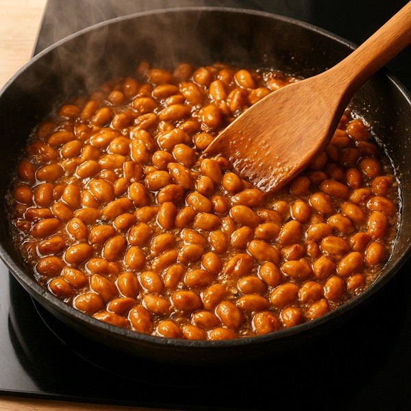 Recette de chouchous cacahuètes maison à la poêle, cuisson artisanale avec caramel doré et texture croustillante.